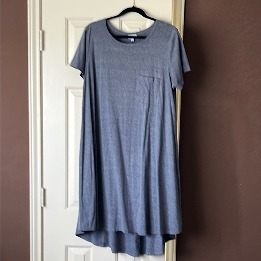LuLaRoe High Low Dress in Soft Gray